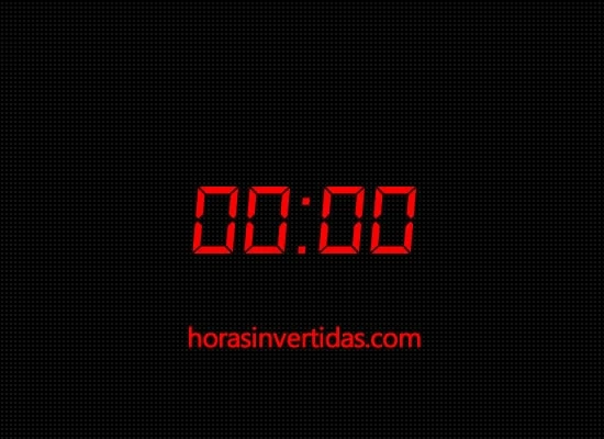 Horas Iguais 00:00
