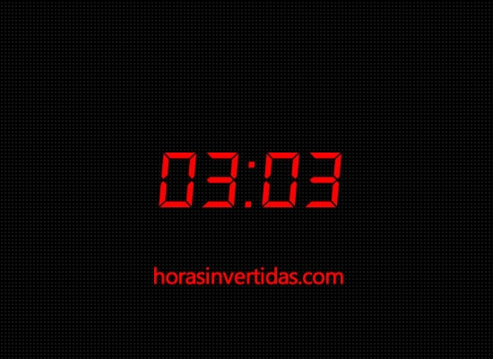 Horas Iguais 03:03