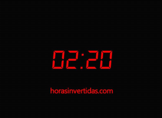 Significado Horas Invertidas: 02:20