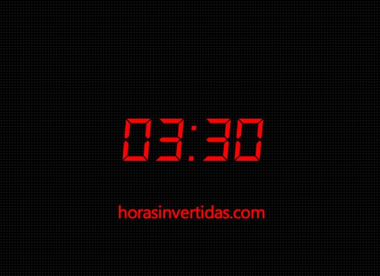 Significado Horas Invertidas: 03:30