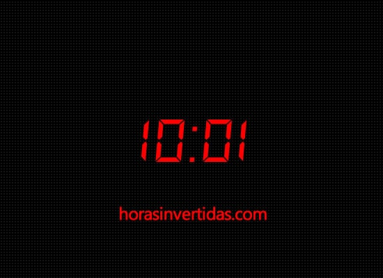 Significado Horas Invertidas: 10:01