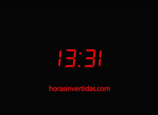 Significado Horas Invertidas: 13:31