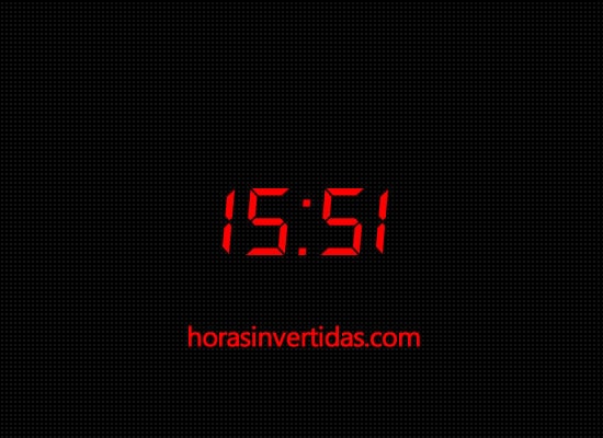 Significado Horas Invertidas: 15:51