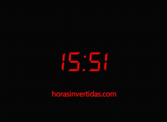 Significado Horas Invertidas: 15:51