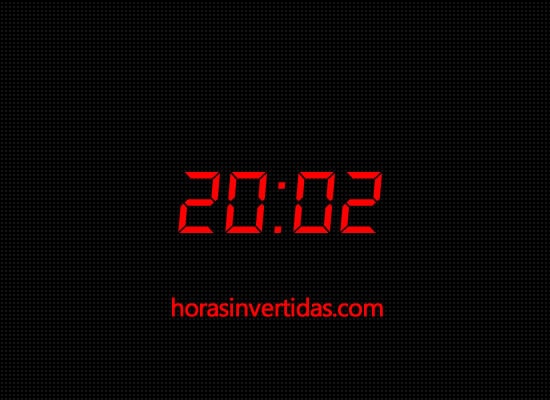Significado Horas Invertidas: 20:02