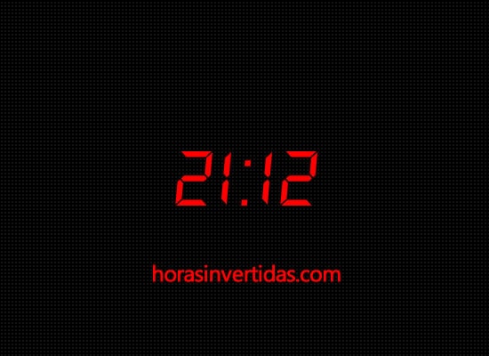 Significado Horas Invertidas: 21:12